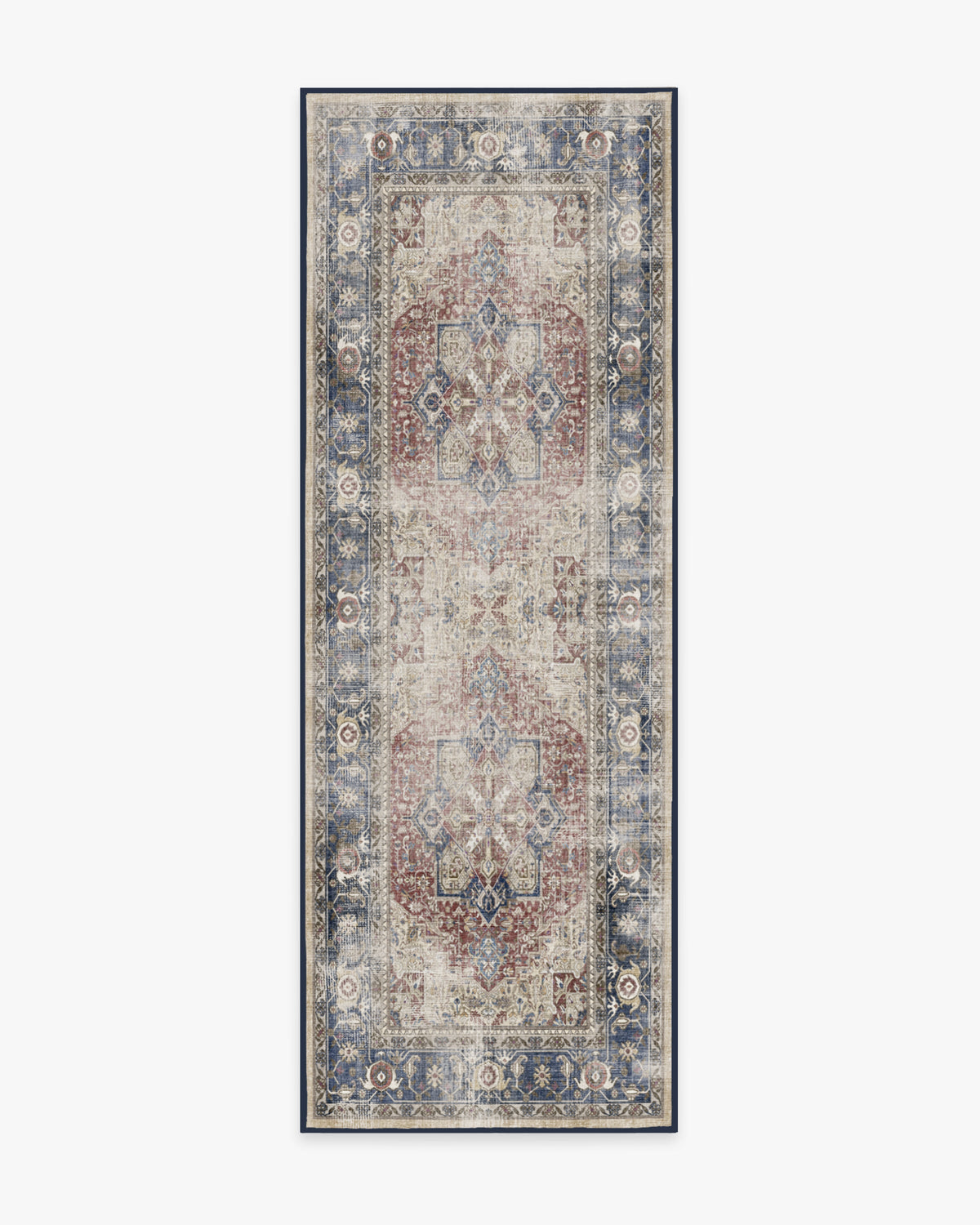 Kamran Royal Blue Flatwoven Rug