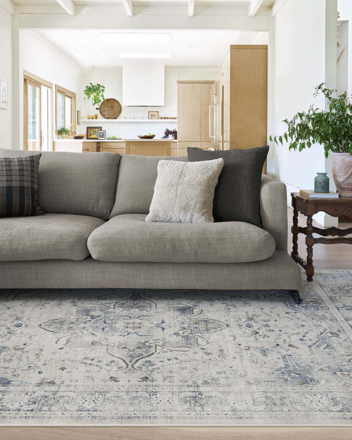 Sarrah Blue Quartz Flatwoven Rug