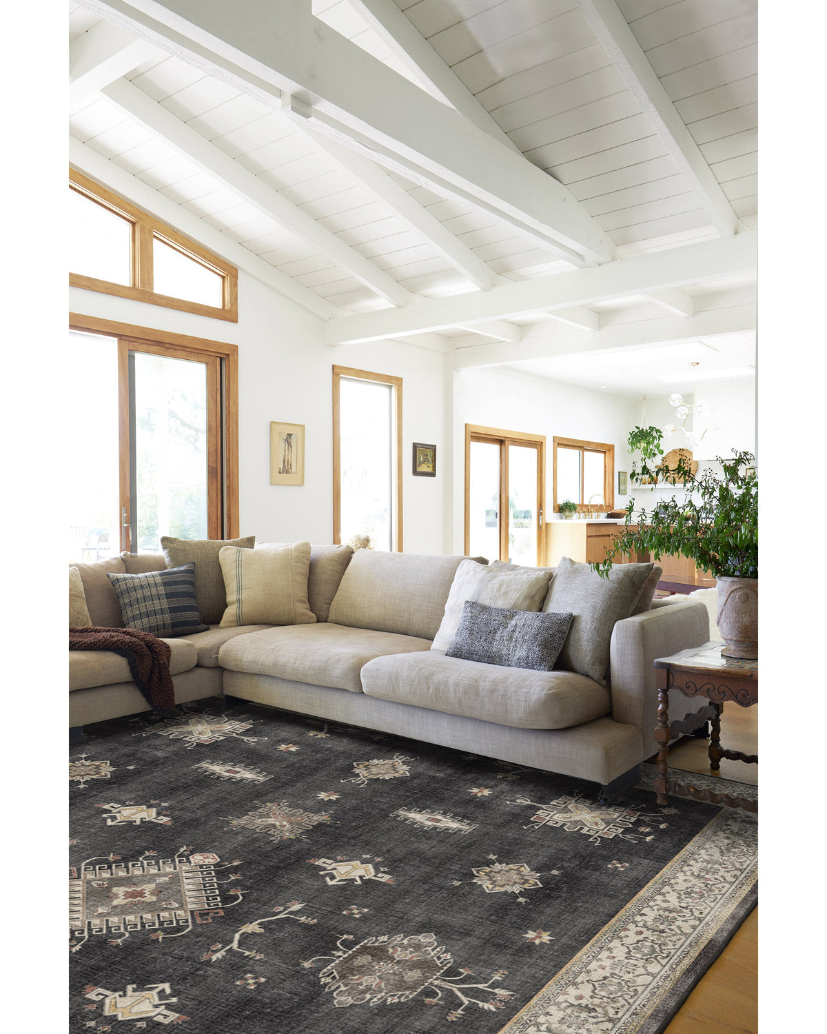 Verena Dark Wood Flatwoven Rug