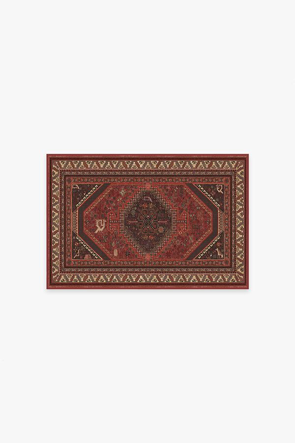 Zareen Scarlet Red Flatwoven Rug