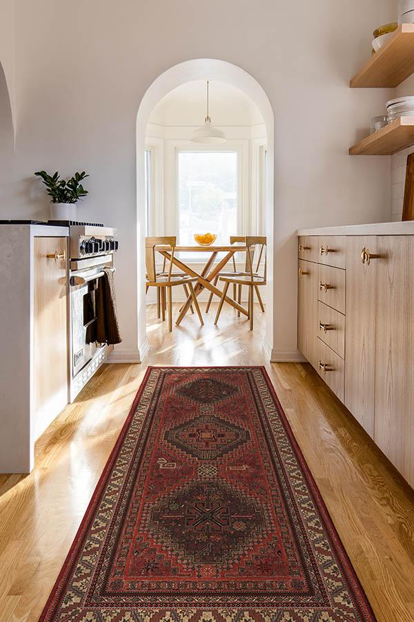 Zareen Scarlet Red Flatwoven Rug