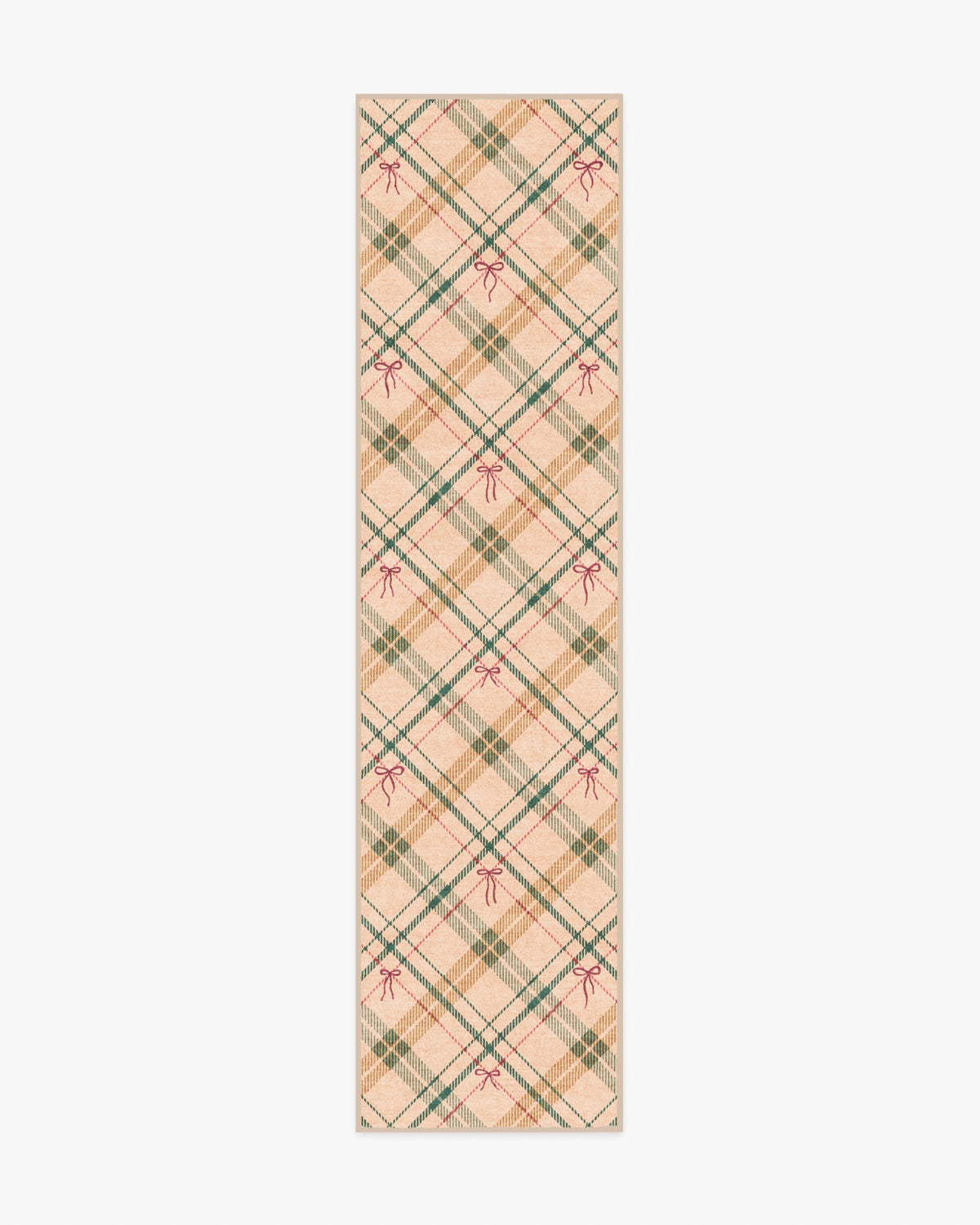 Bow Tartan Natural Flatwoven Rug
