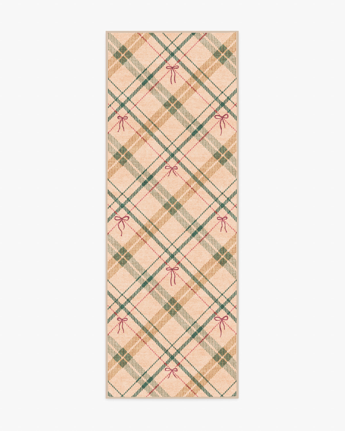 Bow Tartan Natural Flatwoven Rug