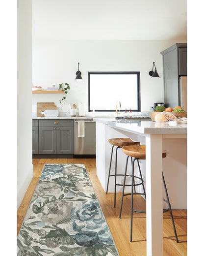Camellia Jade Flatwoven Rug