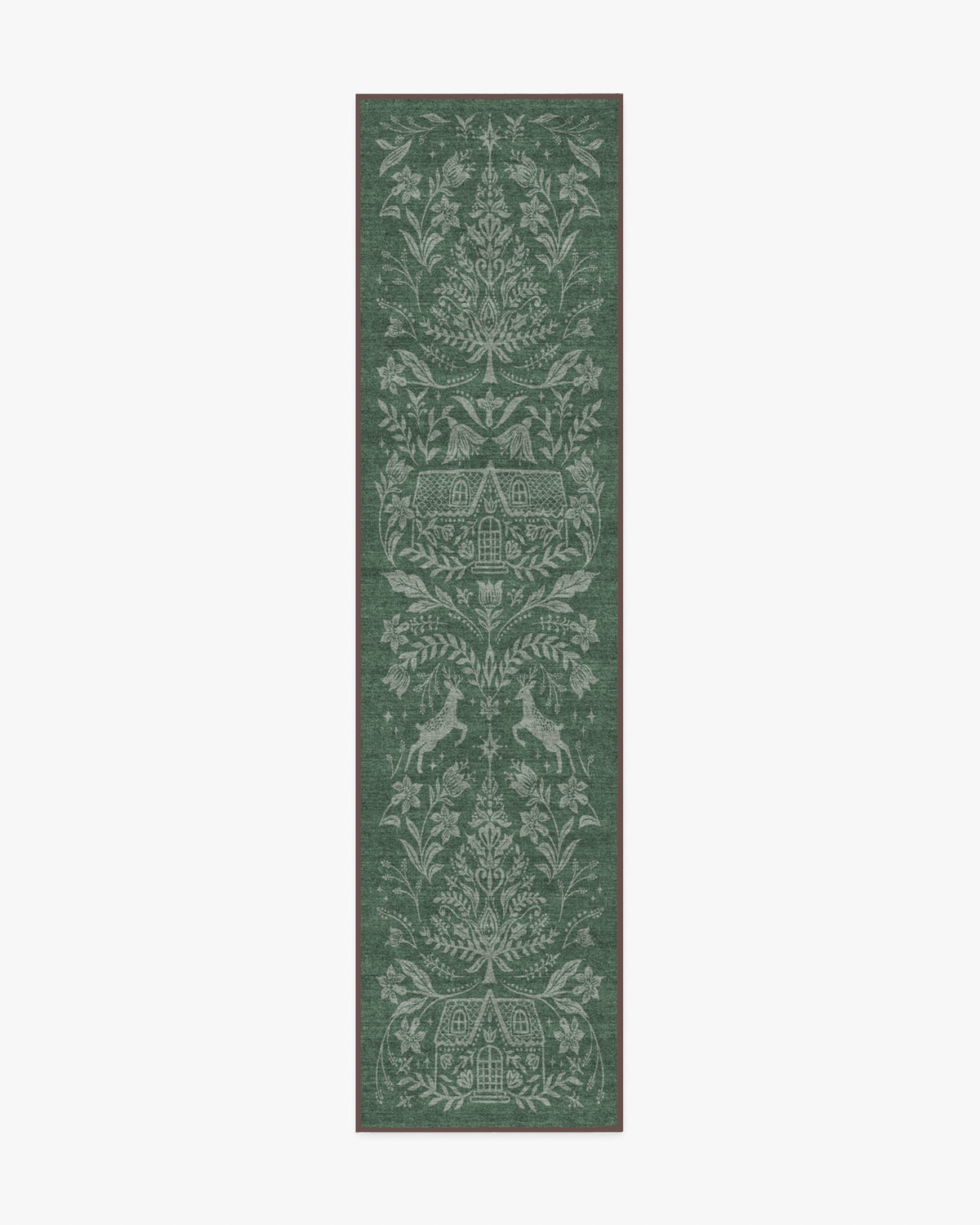 Christmas Wonderland Green Rug