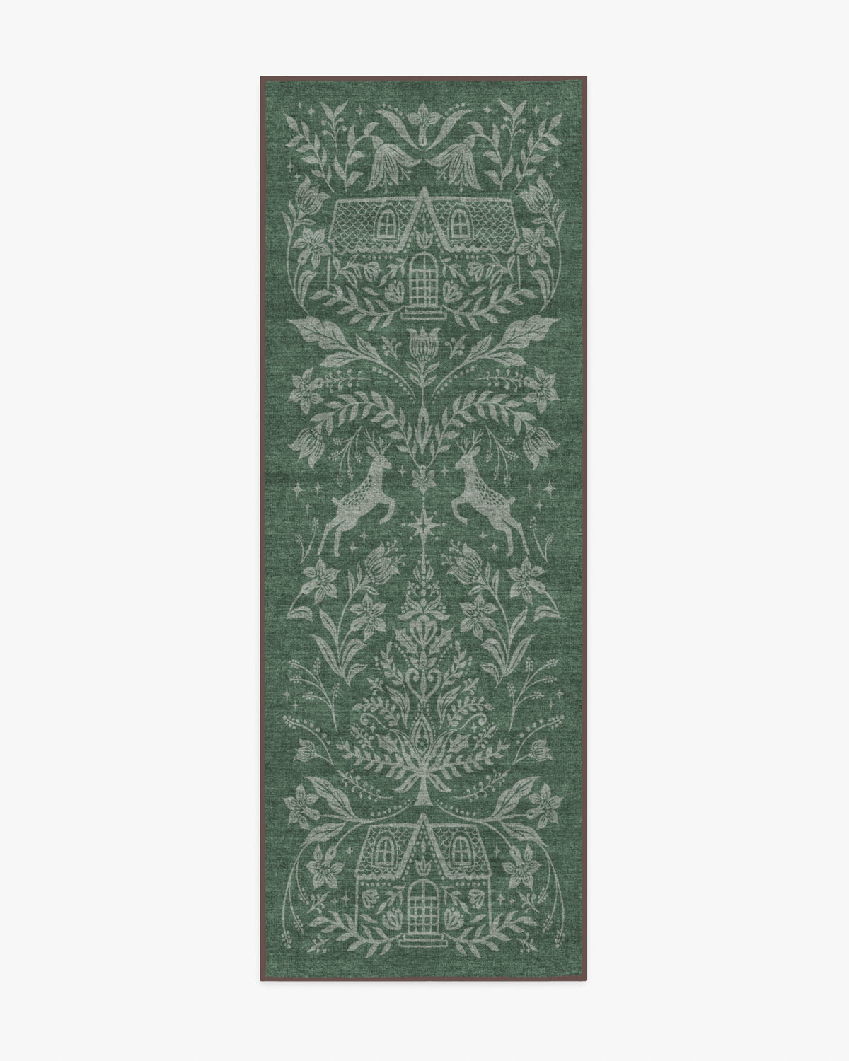 Christmas Wonderland Green Rug