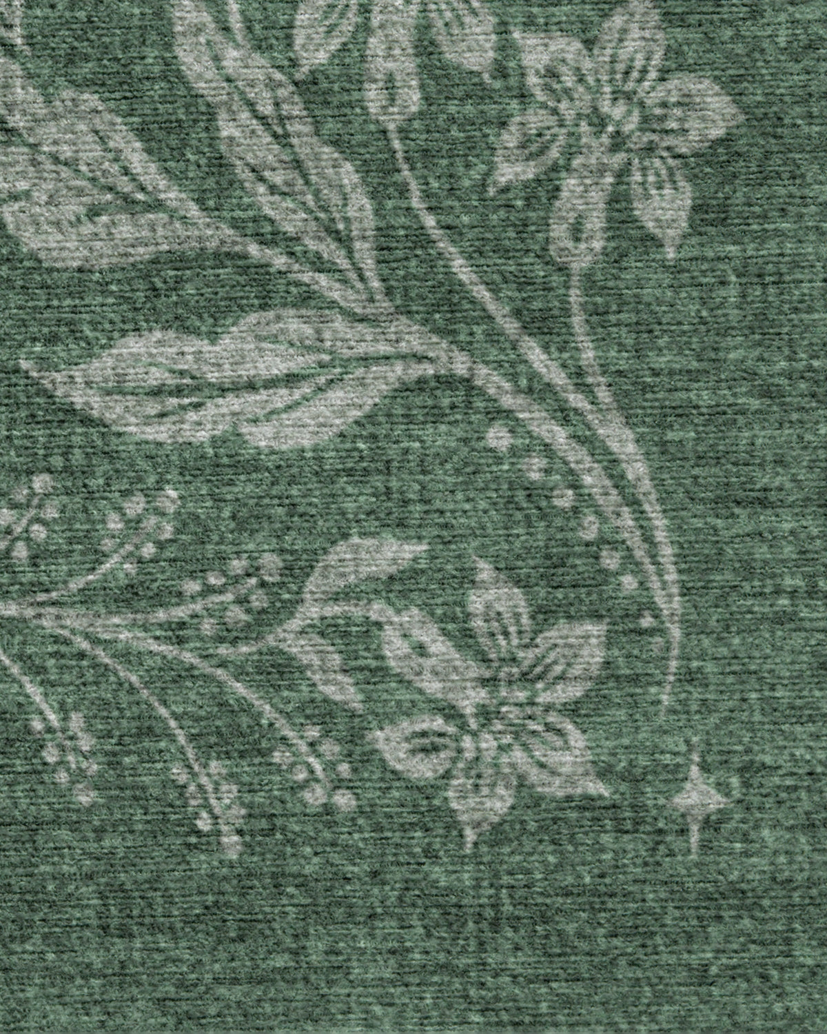 Christmas Wonderland Green Flatwoven Rug