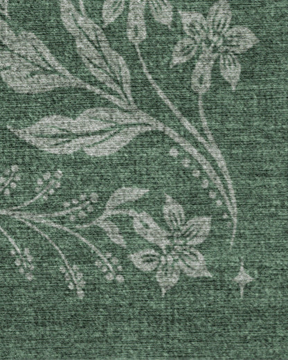 Christmas Wonderland Green Flatwoven Rug