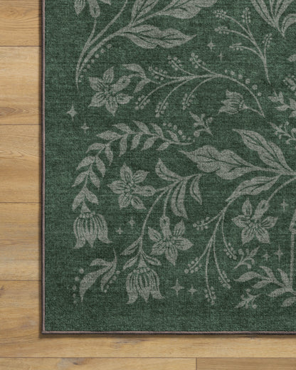 Christmas Wonderland Green Rug