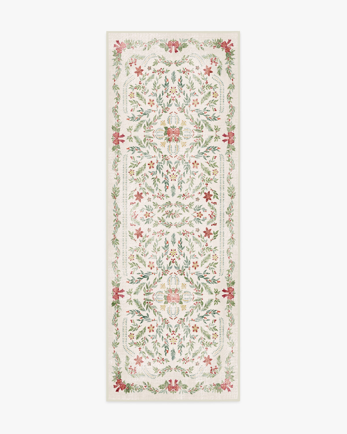 Deck the Halls Cream Multicolor Rug