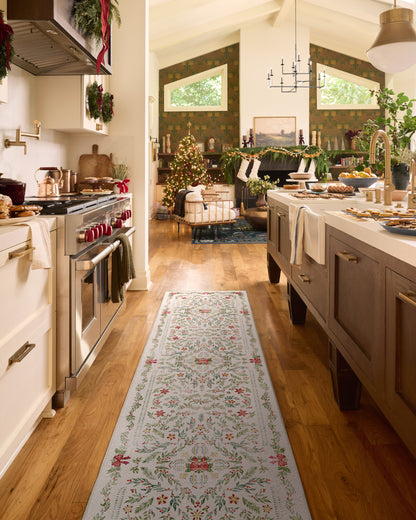 Deck the Halls Cream Multicolor Rug