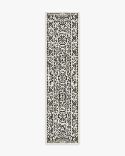 Delphina Black & White Flatwoven Rug