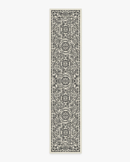 Delphina Black & White Flatwoven Rug