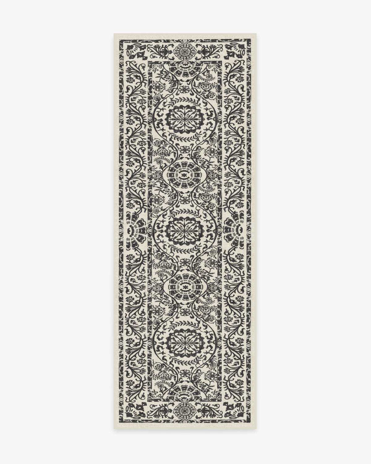Delphina Black & White Flatwoven Rug