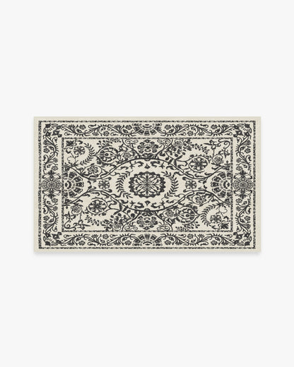 Delphina Black & White Flatwoven Rug