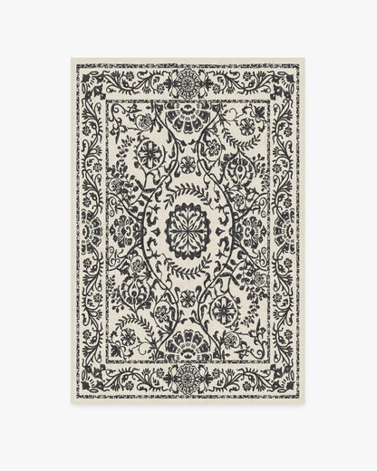 Delphina Black & White Flatwoven Rug