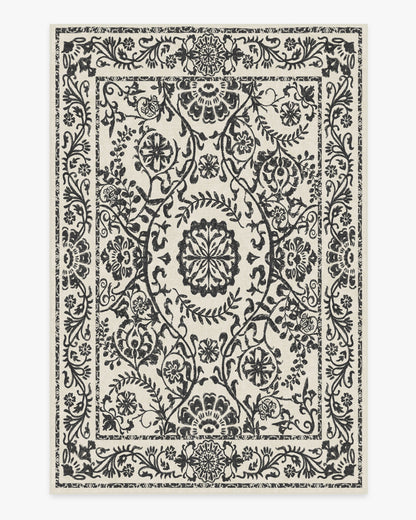 Delphina Black & White Flatwoven Rug