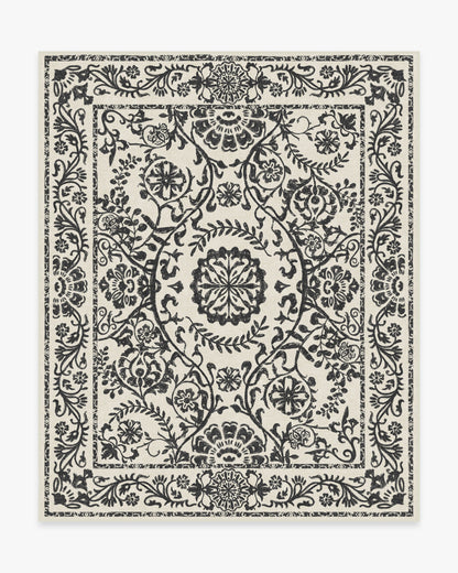 Delphina Black & White Flatwoven Rug