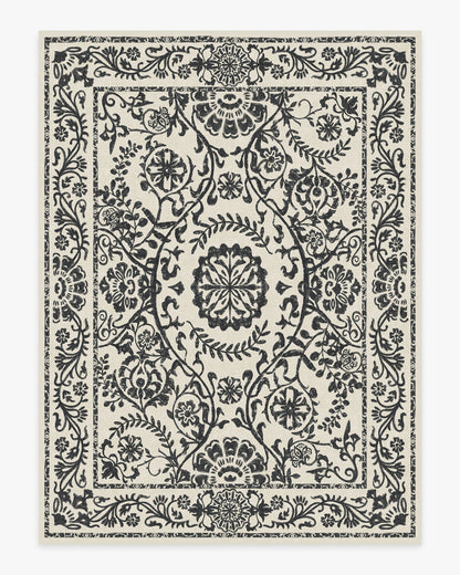 Delphina Black & White Flatwoven Rug