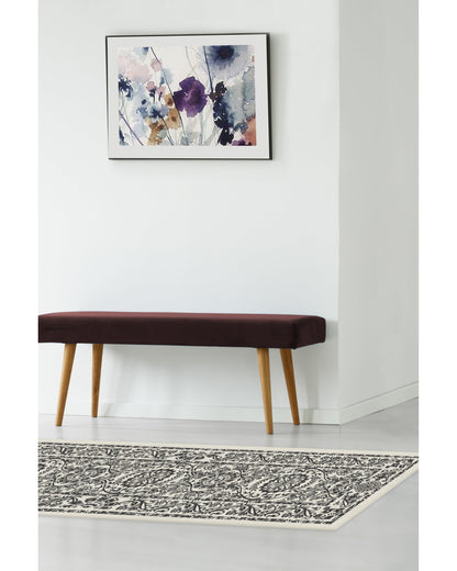 Delphina Black & White Flatwoven Rug