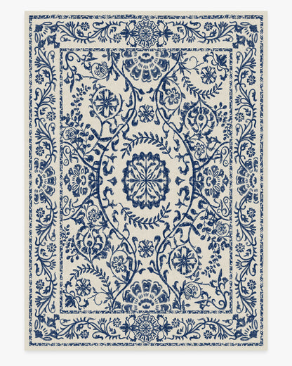 Delphina Delft Blue Flatwoven Rug