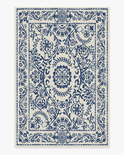 Delphina Delft Blue Flatwoven Rug