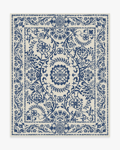 Delphina Delft Blue Flatwoven Rug