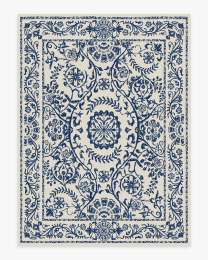 Delphina Delft Blue Flatwoven Rug