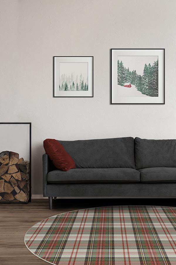Dress Stewart Tartan Flatwoven Rug