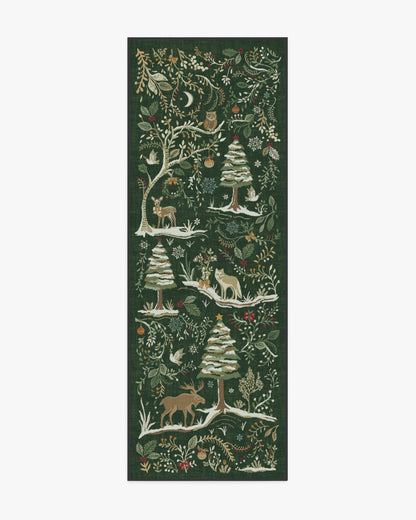 Elwood Forest Green Flatwoven Rug