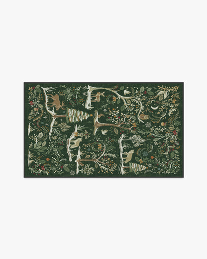 Elwood Forest Green Flatwoven Rug