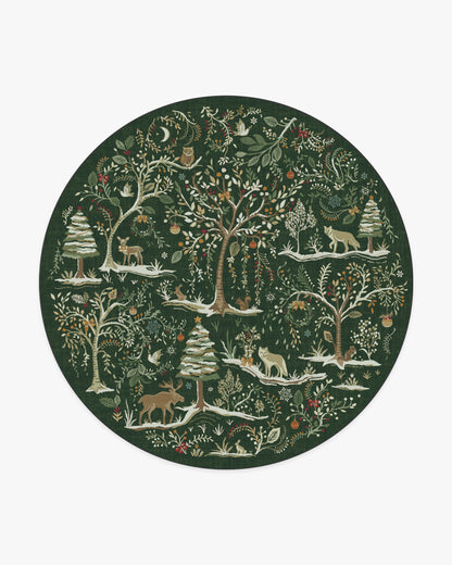 Elwood Forest Green Flatwoven Rug