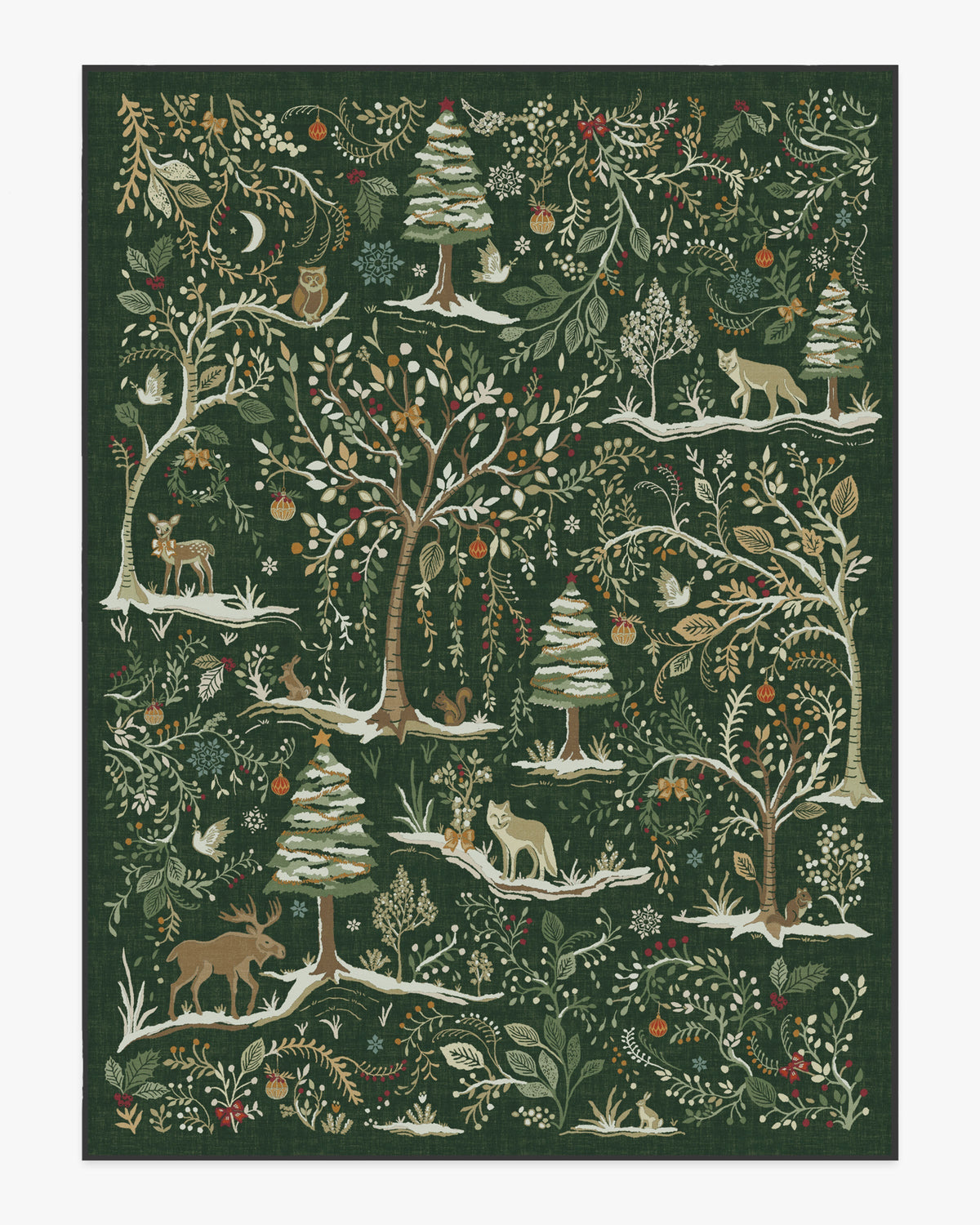 Elwood Forest Green Flatwoven Rug