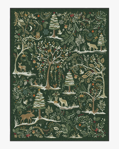 Elwood Forest Green Flatwoven Rug