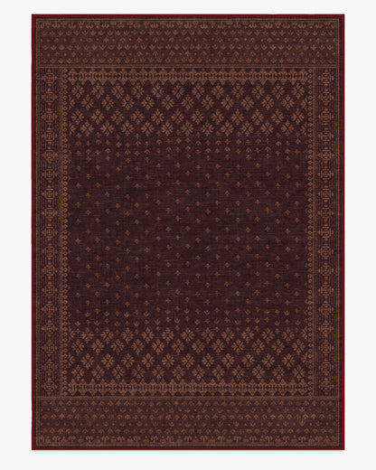 Fernanda Burgundy Flatwoven Rug
