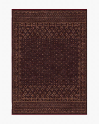Fernanda Burgundy Flatwoven Rug