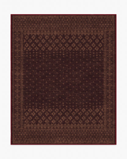Fernanda Burgundy Flatwoven Rug