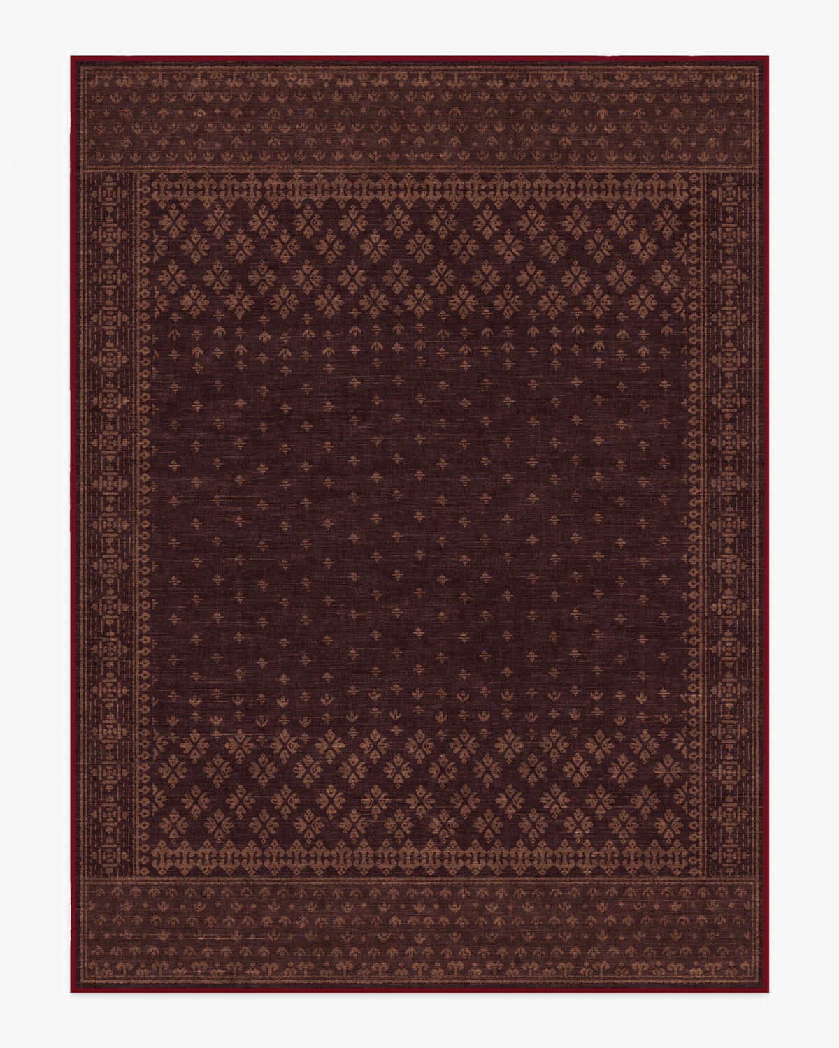 Fernanda Burgundy Flatwoven Rug