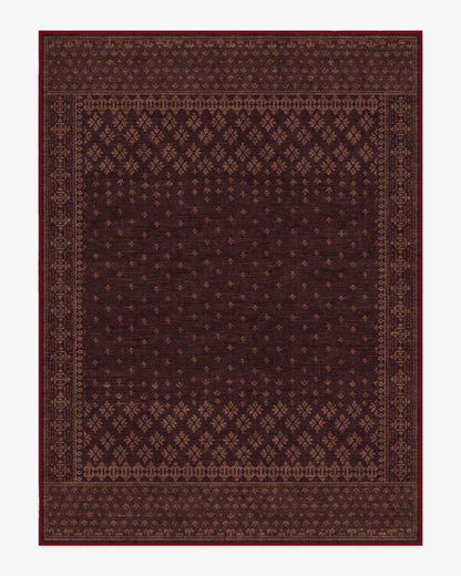 Fernanda Burgundy Flatwoven Rug