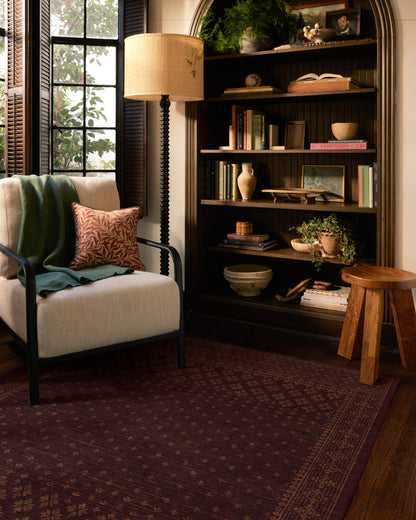 Fernanda Burgundy Flatwoven Rug