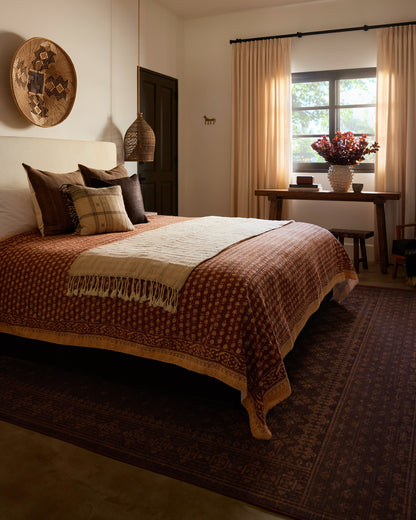 Fernanda Burgundy Flatwoven Rug