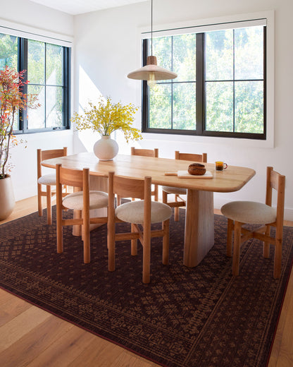 Fernanda Burgundy Flatwoven Rug