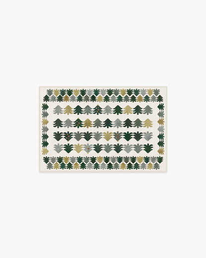 Festive Forest Green Rug