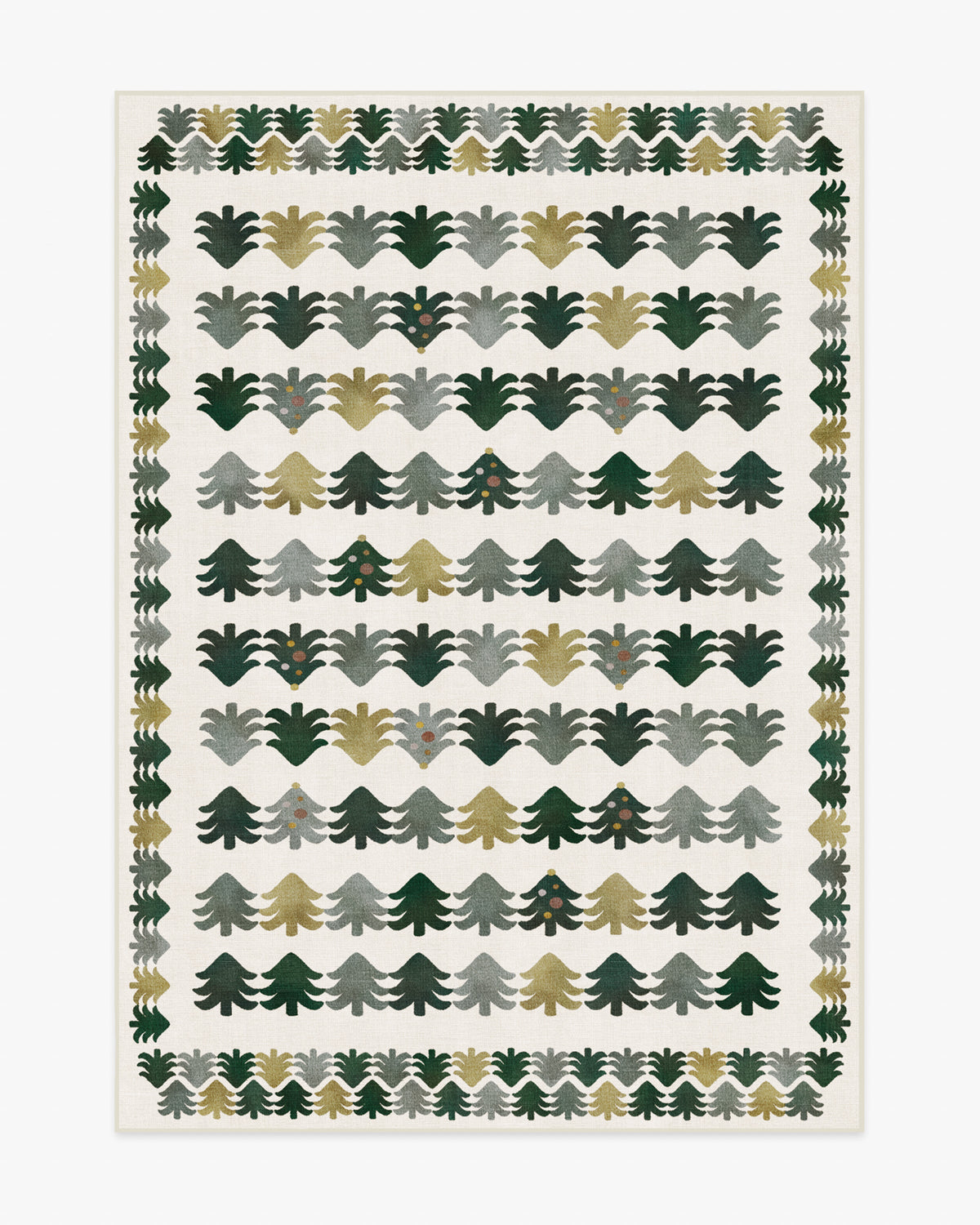 Festive Forest Green Rug