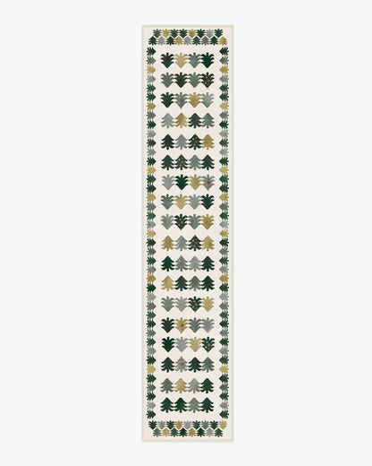 Festive Forest Green Flatwoven Rug