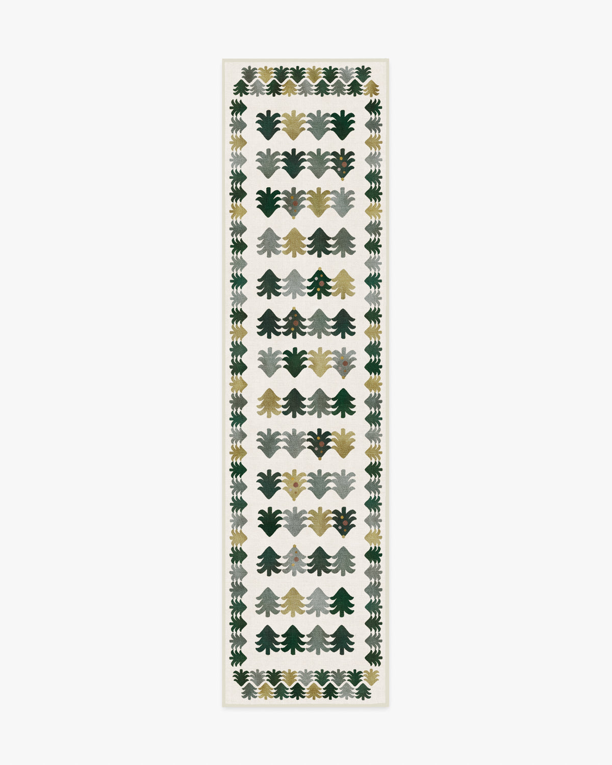 Festive Forest Green Flatwoven Rug