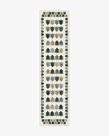 Festive Forest Green Flatwoven Rug
