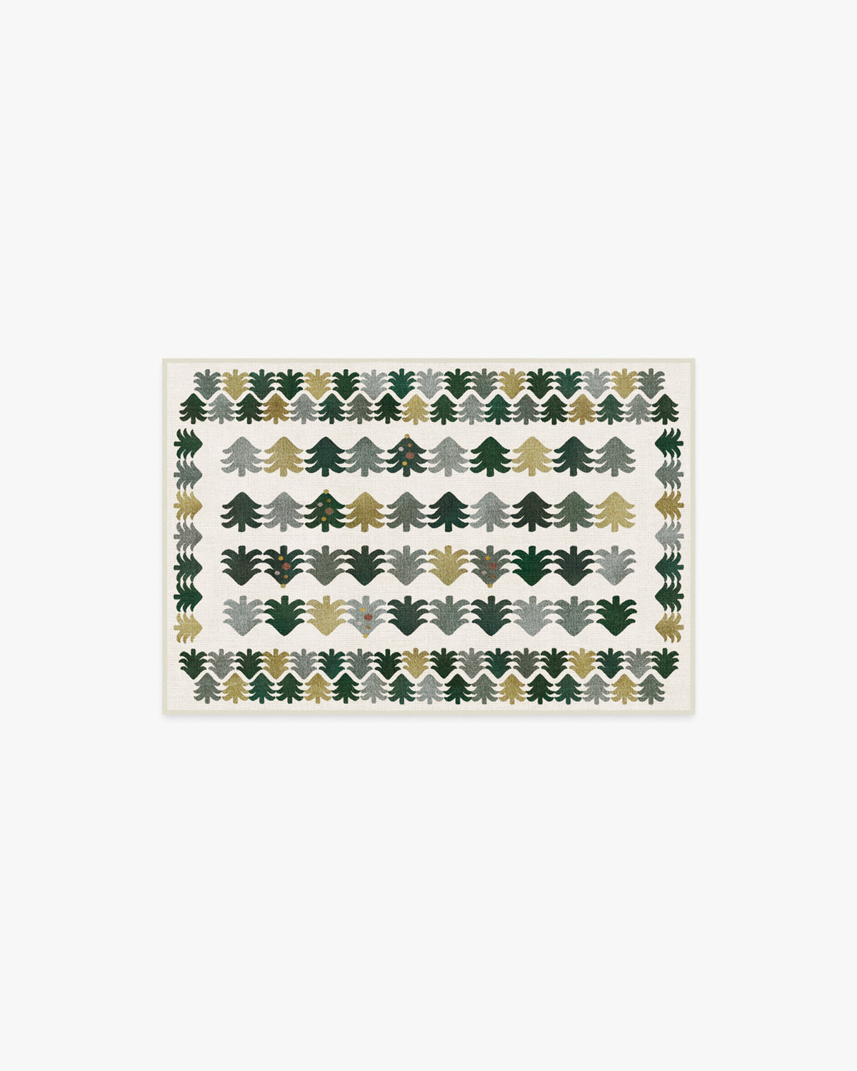 Festive Forest Green Flatwoven Rug