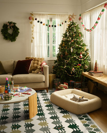 Festive Forest Green Rug