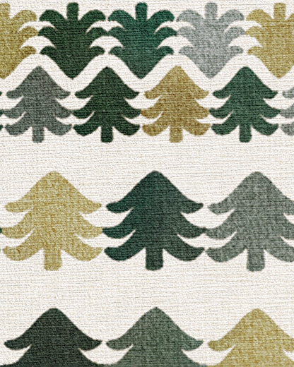 Festive Forest Green Flatwoven Rug
